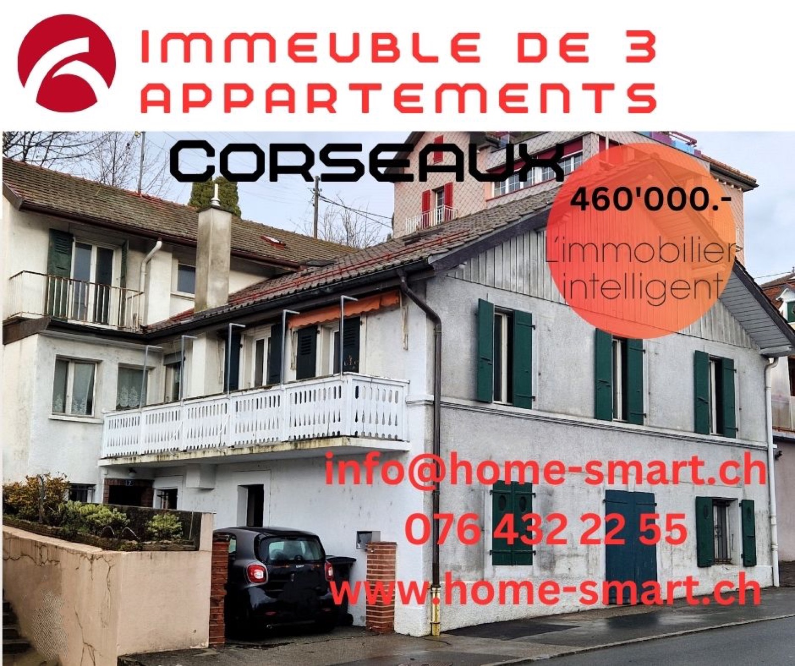Corseaux (VD) — Immeuble de rendement à rénover
